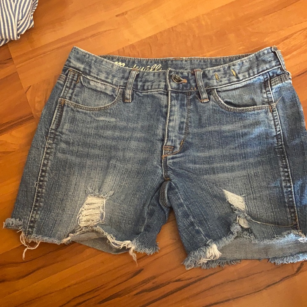 Madewell Distressed Jean Shorts